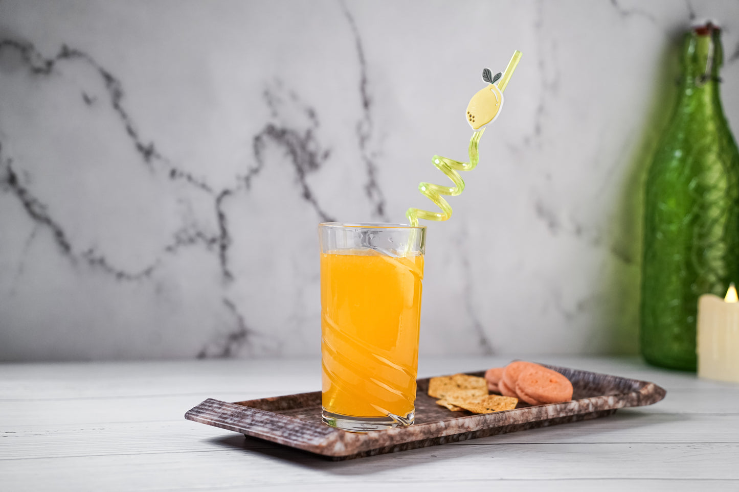 Clear Swirl Drinking Glass - Modern, Stylish Design