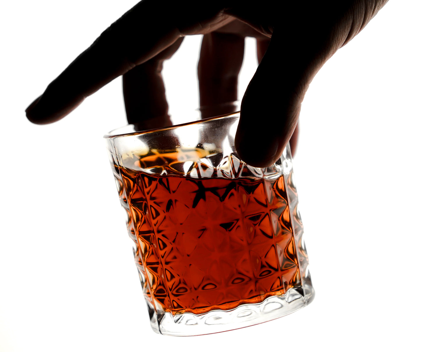 Clear Diamond Drinking Glass - Elegant, Stylish Design