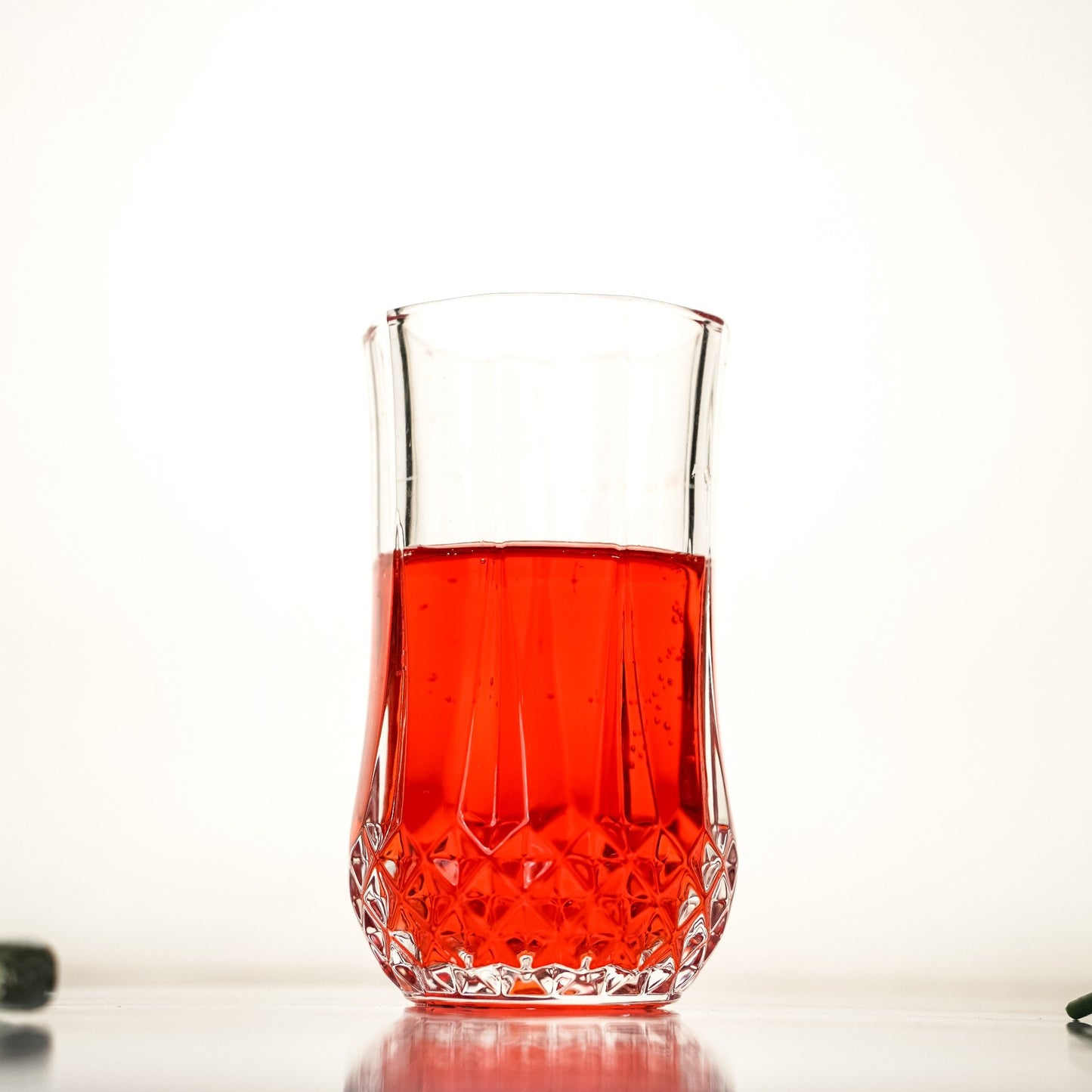 Embossed Crystal Drinking Glass
