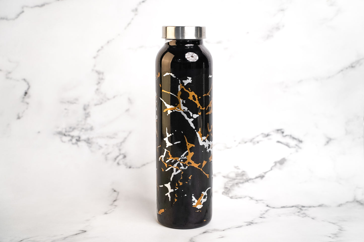 The Glassware Company | Marble Pattern Glass Bottle