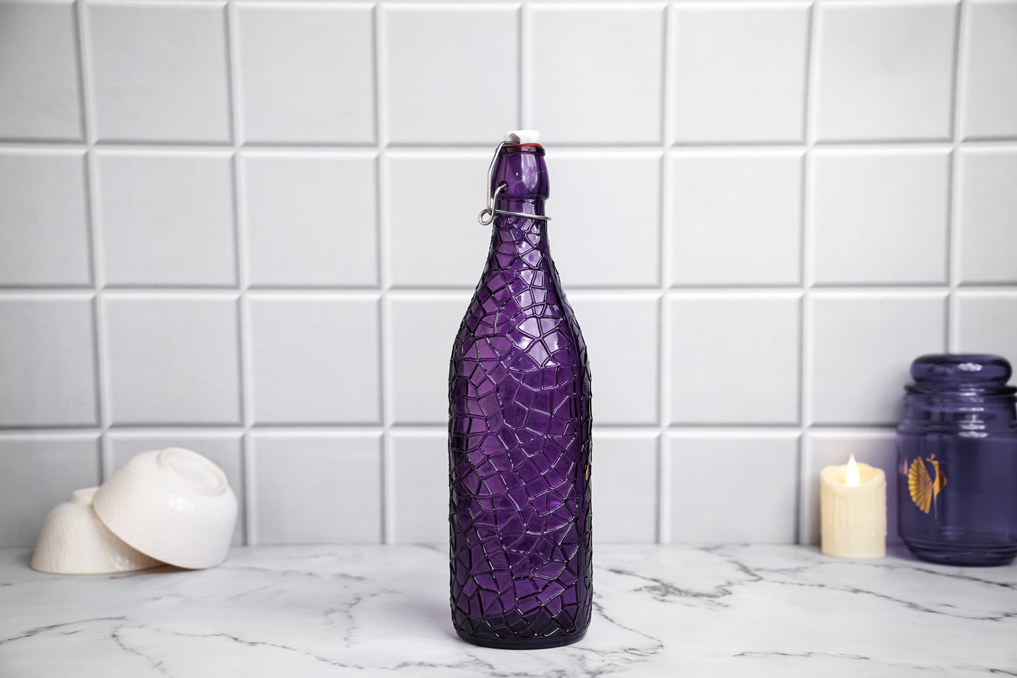 The Glassware Company | Mosaic Glass Bottle