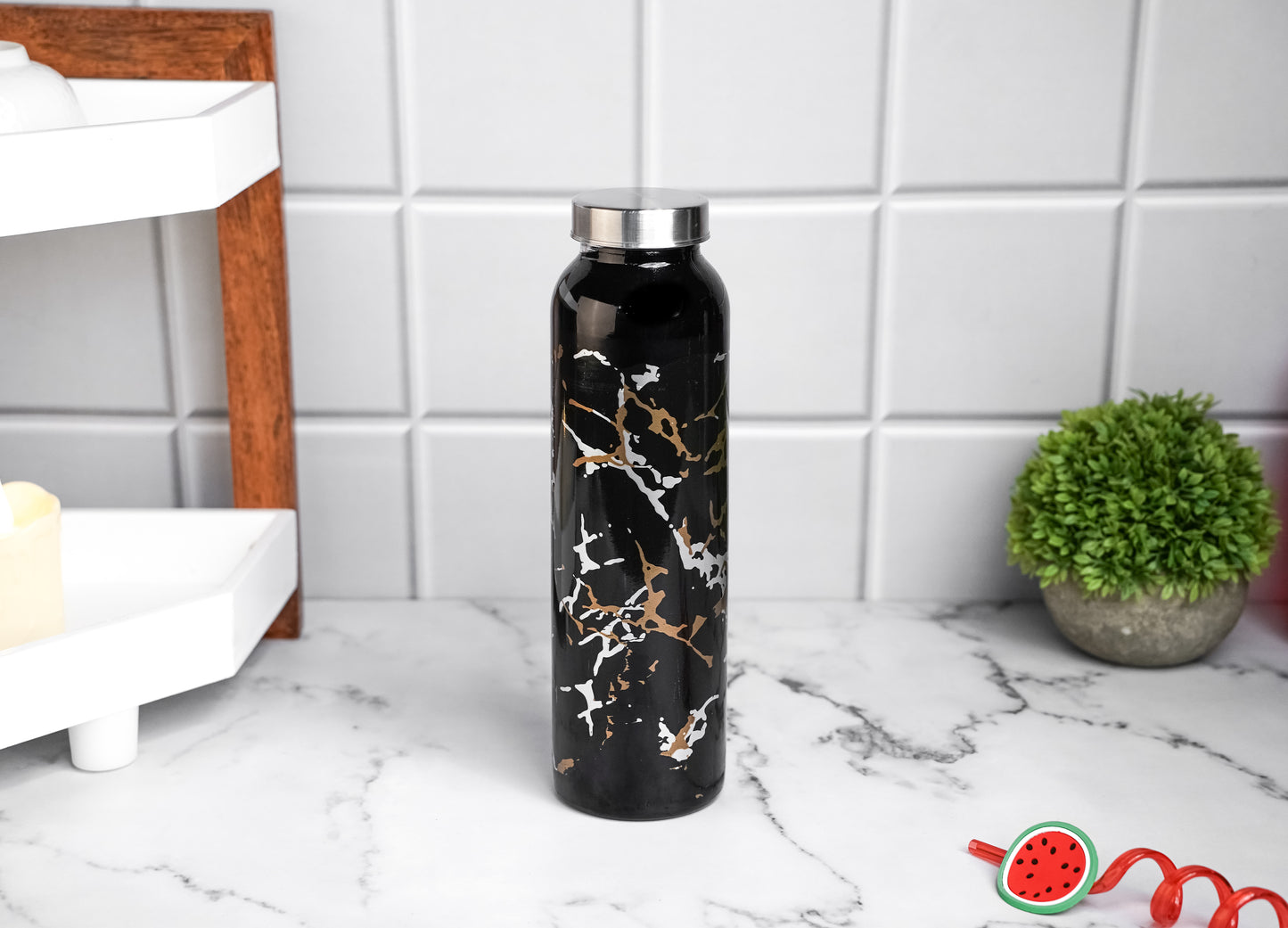 The Glassware Company | Marble Pattern Glass Bottle