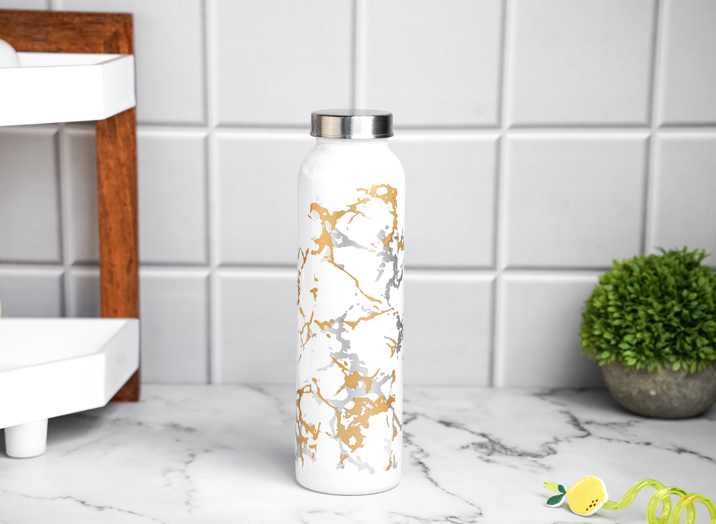 The Glassware Company | Marble Pattern Glass Bottle