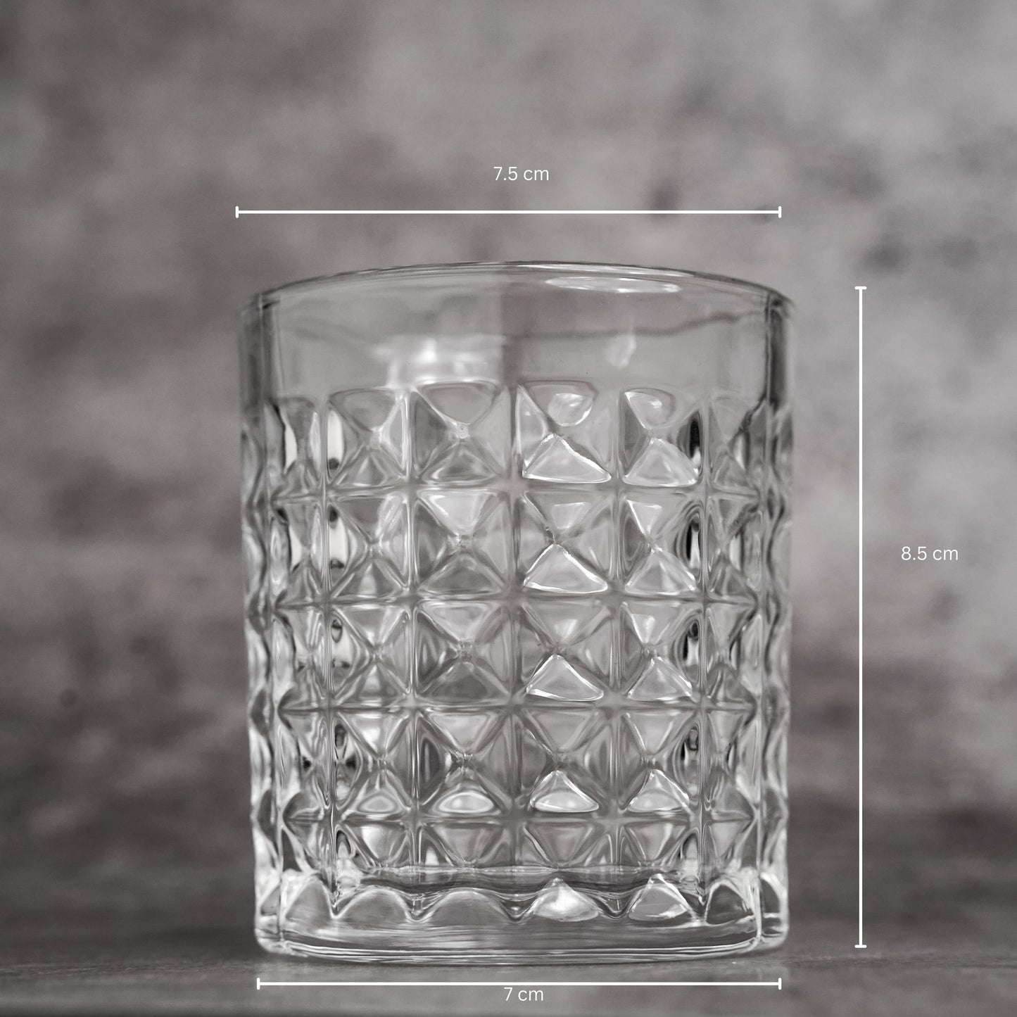 Clear Diamond Drinking Glass - Elegant, Stylish Design
