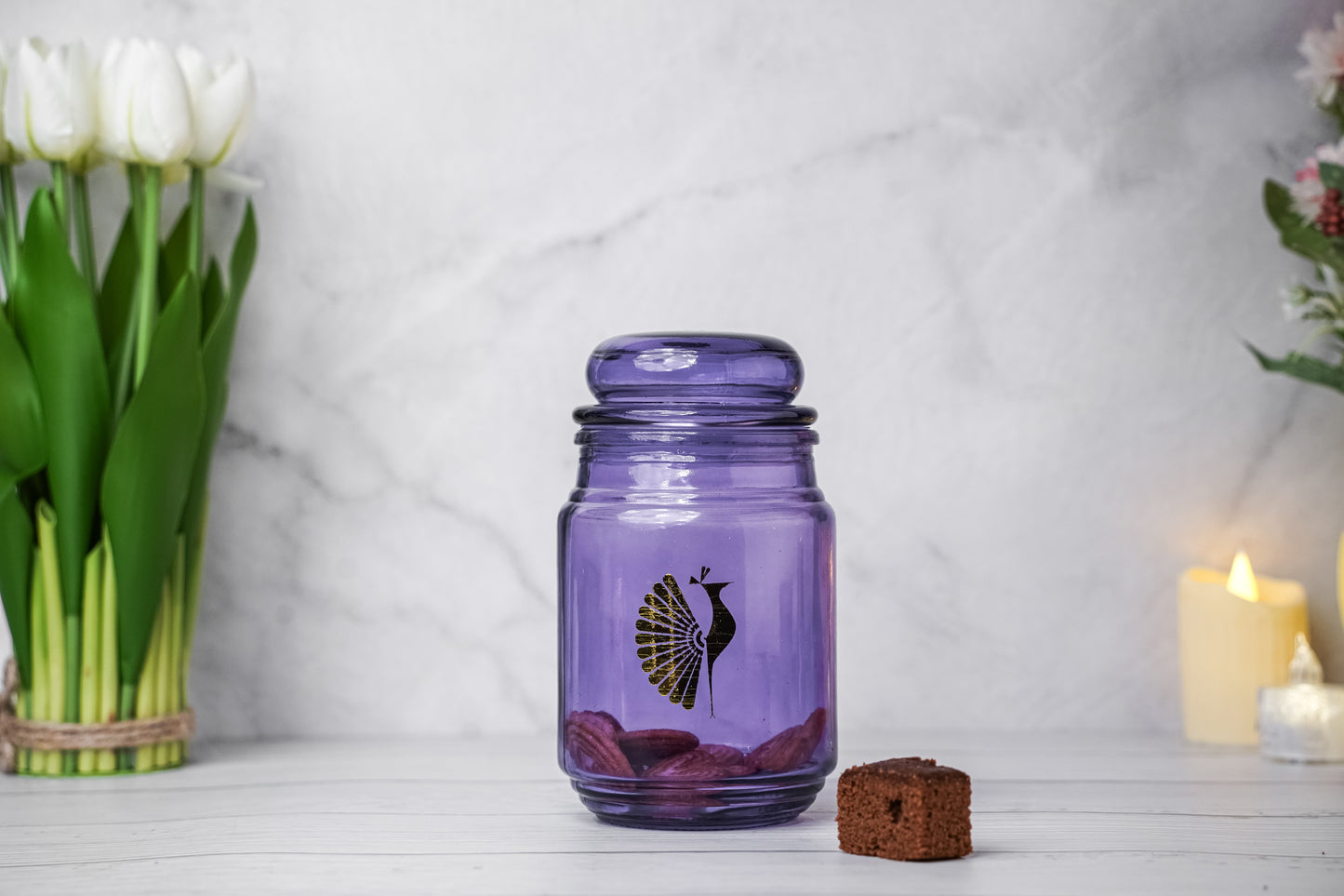 The Glassware Company | Decorative Glass Storage Jar - Set of 3