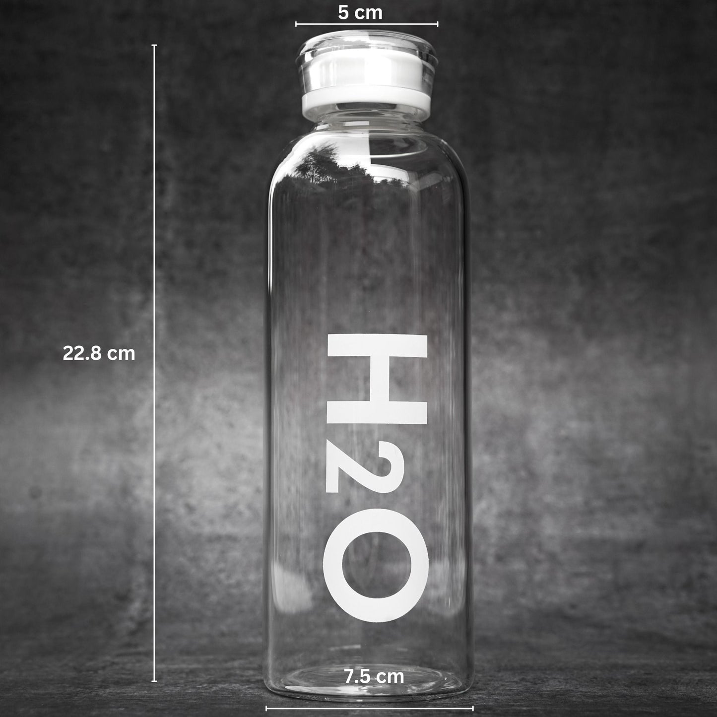 The Glassware Company | H2O Glass Water Bottle