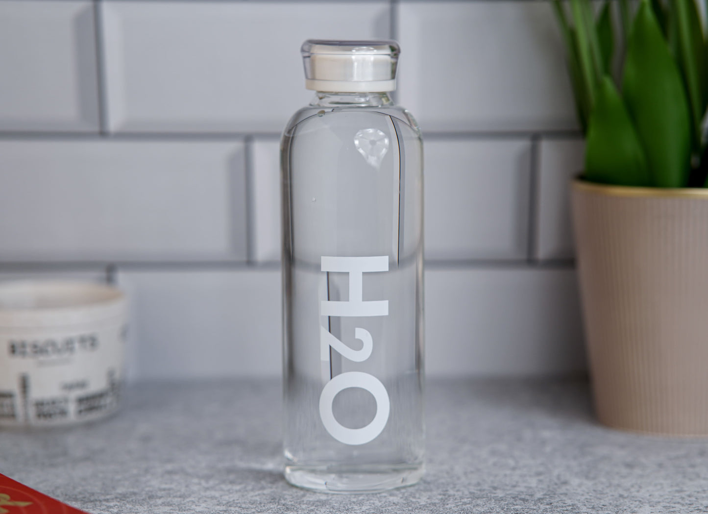 The Glassware Company | H2O Glass Water Bottle